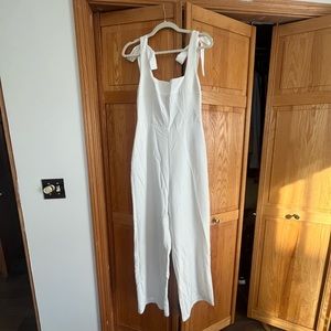 Cider White Tie Shoulder Jumpsuit | NWT | Never Worn | Size S